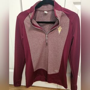 ASU Arizona State University Under Armour Cold Gear Top, Women Size S